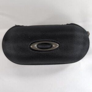 Oakley Pill Sunglasses Case Glasses Black Monogram Hard Shell Zip Logo Travel
